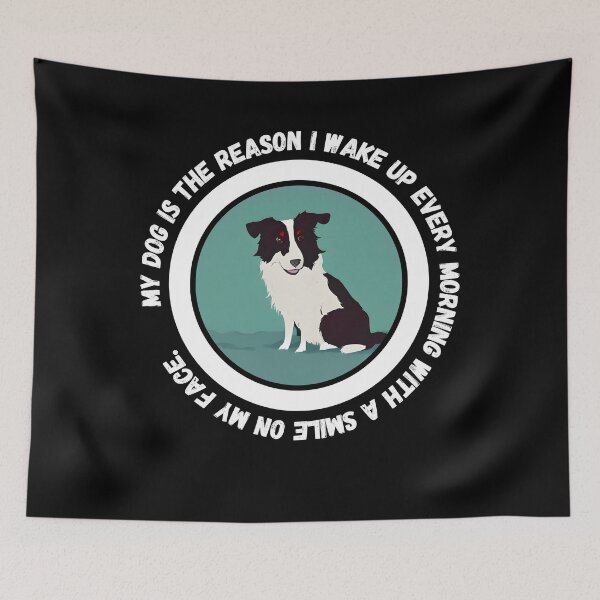Item preview, Border Collie - Wake up with a Smile on Your Face Thanks to Your Furry Friend - Ai Generated Image designed and sold by Mechanical-Artt.