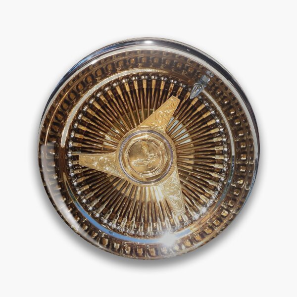 Item preview, Gold Lowrider Wire Wheels Spoke Rims Dayton designed and sold by LowriderGear.