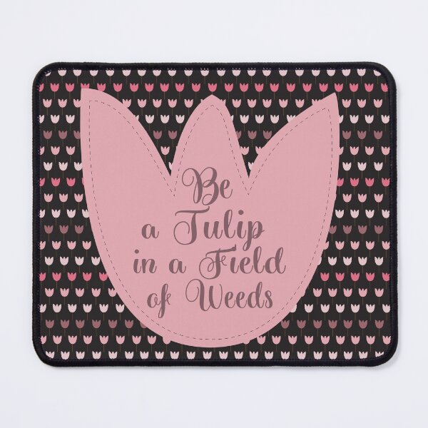 Item preview, Sweet Simple Pink Tulip Pattern - dark background designed and sold by MagaliC.