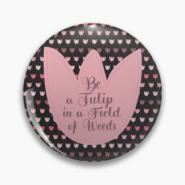 Item preview, Sweet Simple Pink Tulip Pattern - dark background designed and sold by MagaliC.