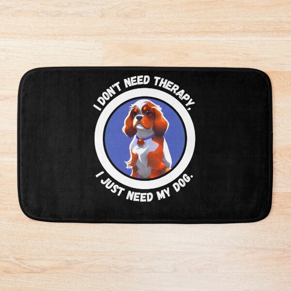 Item preview, Cavalier King Charles Spaniel - My Dog is My Therapy - Ai Generated Image designed and sold by Mechanical-Artt.