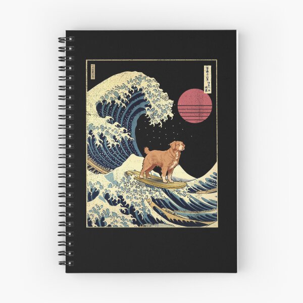 Item preview, Nova Scotia Duck Tolling Retriever Toller Kanagawa Japanese Surfing Wave designed and sold by rafaeltto.