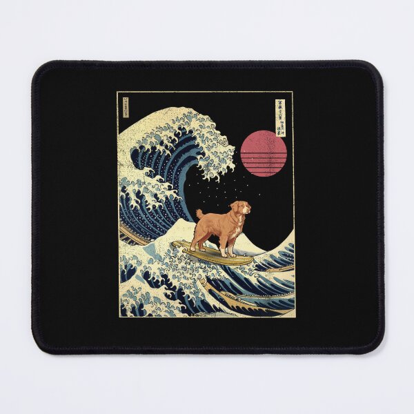 Item preview, Nova Scotia Duck Tolling Retriever Toller Kanagawa Japanese Surfing Wave designed and sold by rafaeltto.