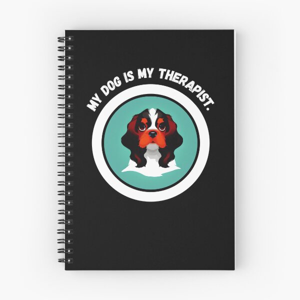 Item preview, Cavalier King Charles Spaniel - My Dog is My Therapist - Ai Generated Image designed and sold by Mechanical-Artt.