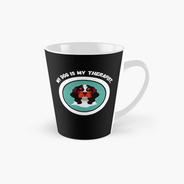 Item preview, Cavalier King Charles Spaniel - My Dog is My Therapist - Ai Generated Image designed and sold by Mechanical-Artt.