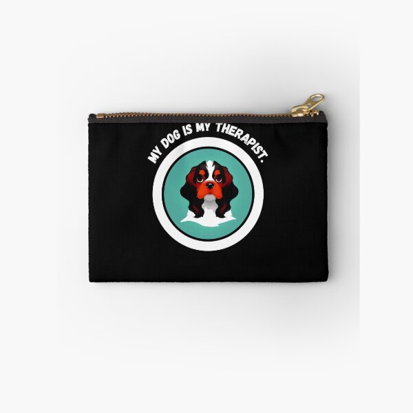 Item preview, Cavalier King Charles Spaniel - My Dog is My Therapist - Ai Generated Image designed and sold by Mechanical-Artt.