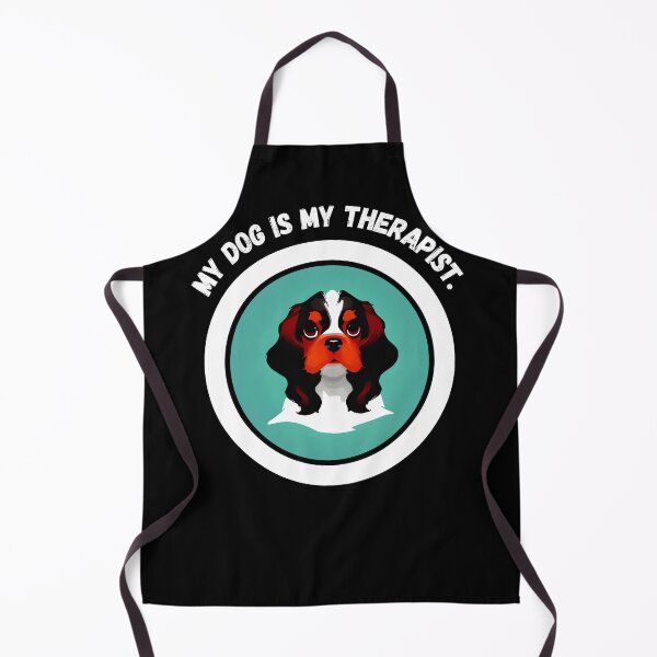 Item preview, Cavalier King Charles Spaniel - My Dog is My Therapist - Ai Generated Image designed and sold by Mechanical-Artt.