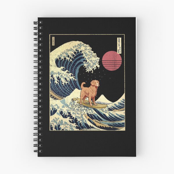 Artikelvorschau, Nova Scotia Duck Tolling Retriever Toller Kanagawa Japanese Surfing Wave entworfen und verkauft von rafaeltto.