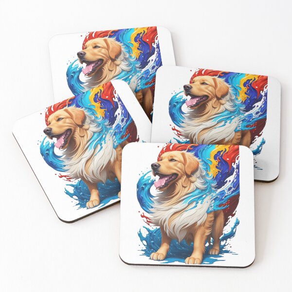 Item preview, Golden Retriever puppy version 2 Aquacolor designed and sold by Constantine7621.