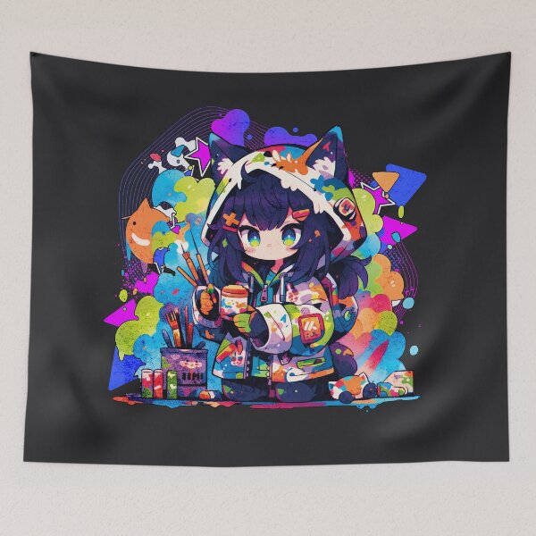 Item preview, Brushstroke Kitty designed and sold by Chibi Cat Art Corner.
