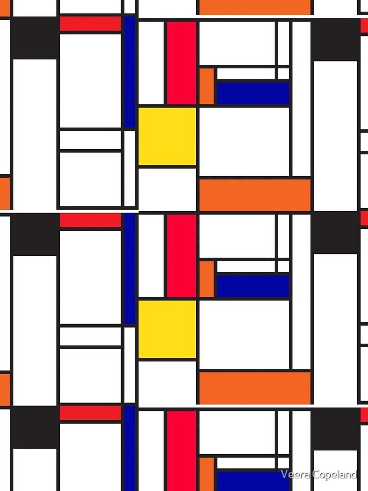 Mondrian inspired pattern maze by veerapfaffli