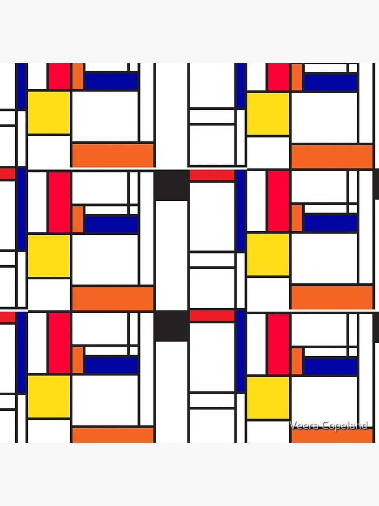 Mondrian inspired pattern maze by veerapfaffli