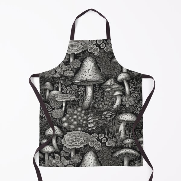 Item preview, Black & White Mushrooms designed and sold by PietyandDesire.