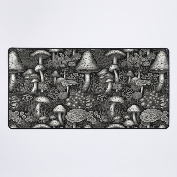 Item preview, Black & White Mushrooms designed and sold by PietyandDesire.