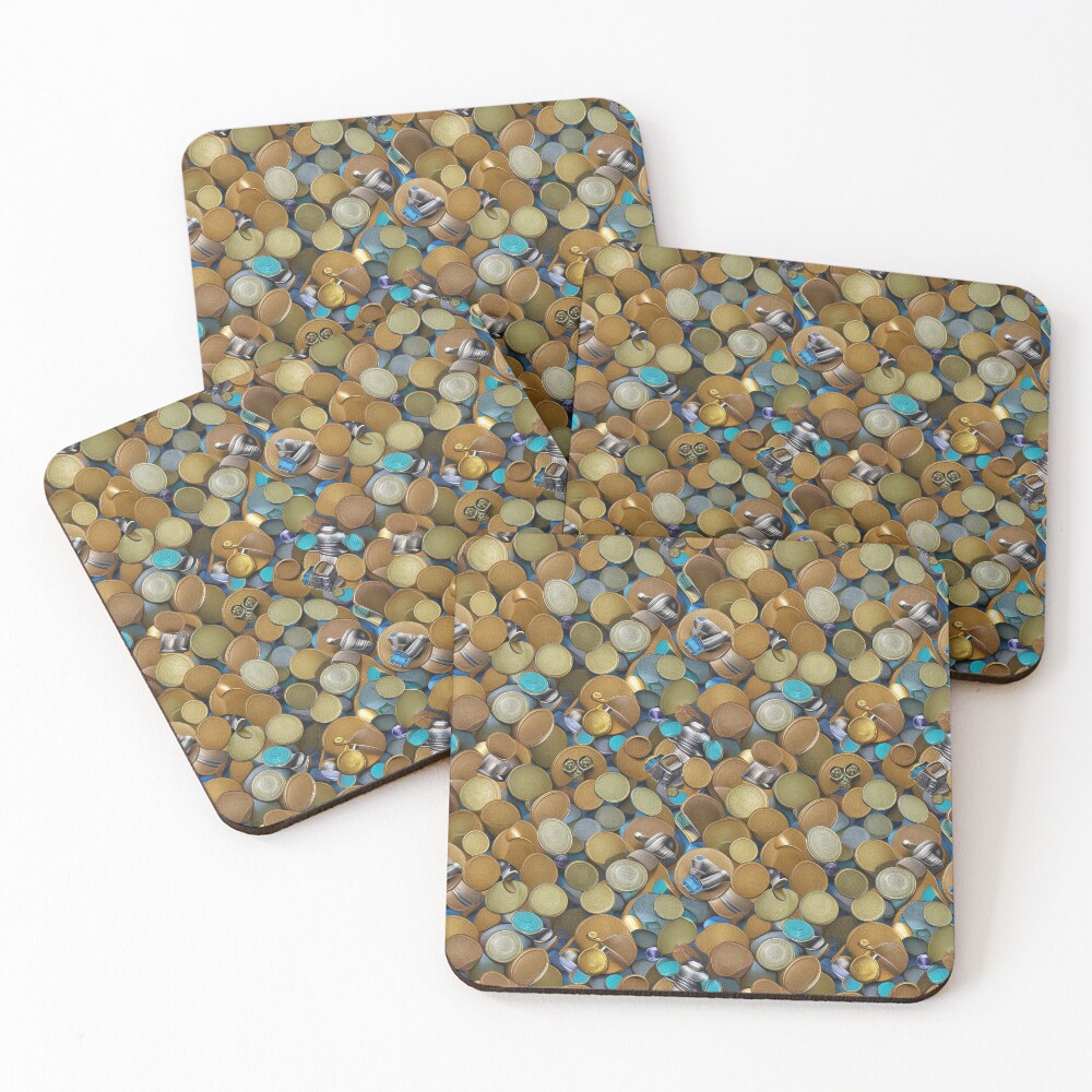 Item preview, Coasters (Set of 4) designed and sold by CheesyTees.