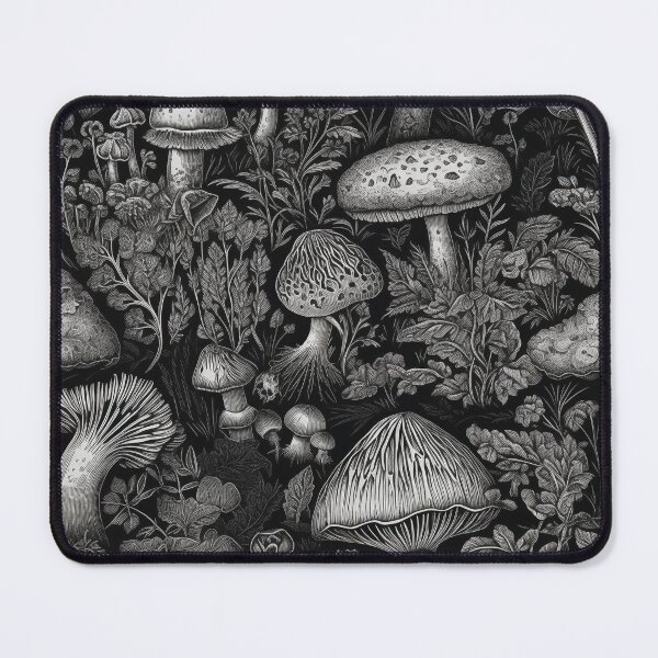 Item preview, Black & White Mushrooms designed and sold by PietyandDesire.