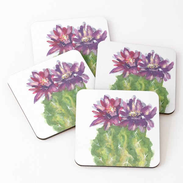 Item preview, Flowering cactus watercolor painting designed and sold by AnissaF.