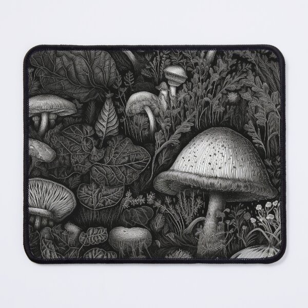 Item preview, Black & White Mushrooms designed and sold by PietyandDesire.