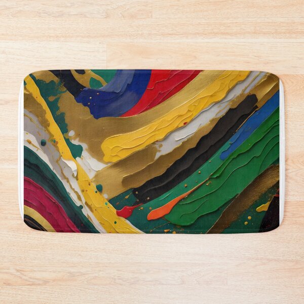 Item preview, Abstract color wave painting with thick impasto #70 designed and sold by digitalartlb.