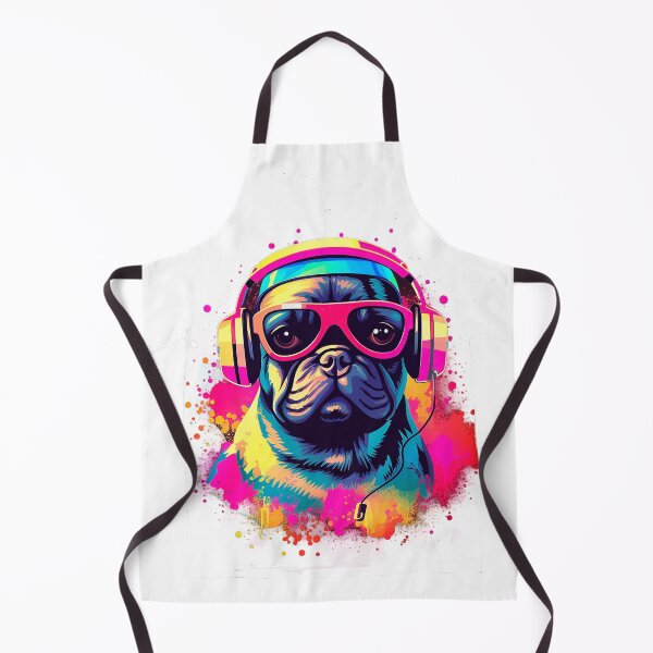 Item preview, Cachorro pug colorido neon designed and sold by afpnegocios.
