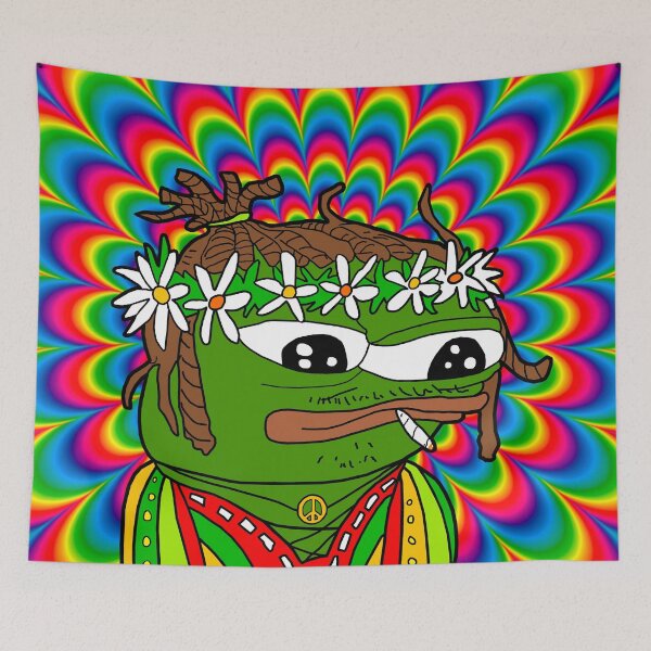 Aperçu de l'œuvre Hippie Apu Dreadlocks Pepe créée et vendue par Slav-Art.