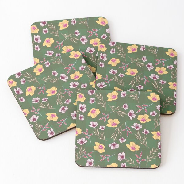 Item preview, Hibbertia Flower - ForestGreen designed and sold by JaselviiStudio.