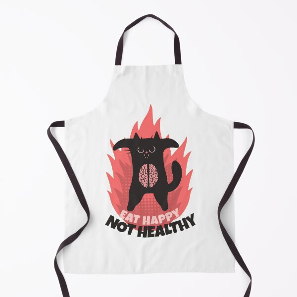 Item preview, eat happy not healthy designed and sold by PopPizzazz.