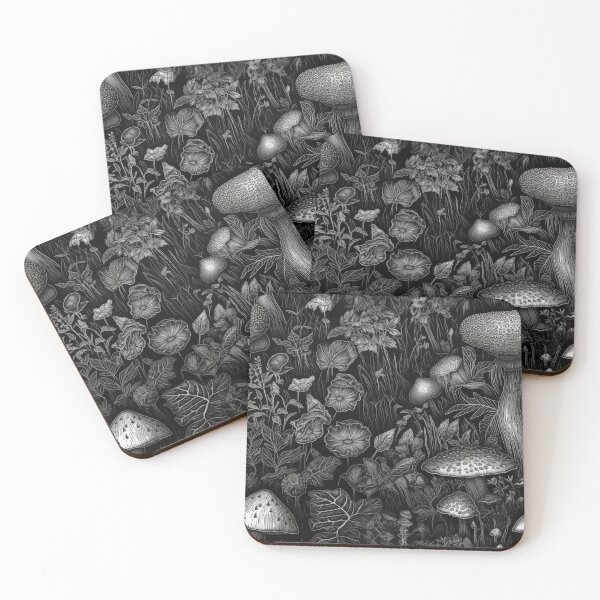 Item preview, Black & White Mushrooms designed and sold by PietyandDesire.