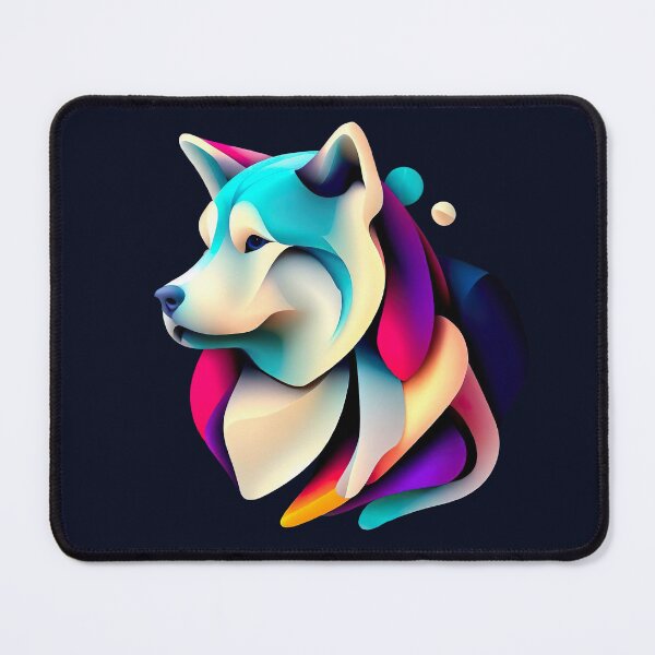 Item preview, Abstract Husky in Vibrant and Coloreful Art - Dogs Portrait designed and sold by Woof-n-Wear.