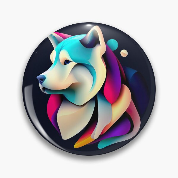 Item preview, Abstract Husky in Vibrant and Coloreful Art - Dogs Portrait designed and sold by Woof-n-Wear.
