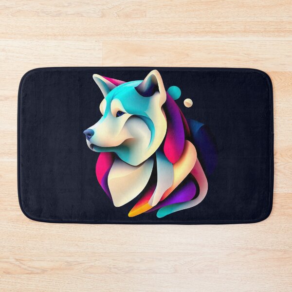 Item preview, Abstract Husky in Vibrant and Coloreful Art - Dogs Portrait designed and sold by Woof-n-Wear.