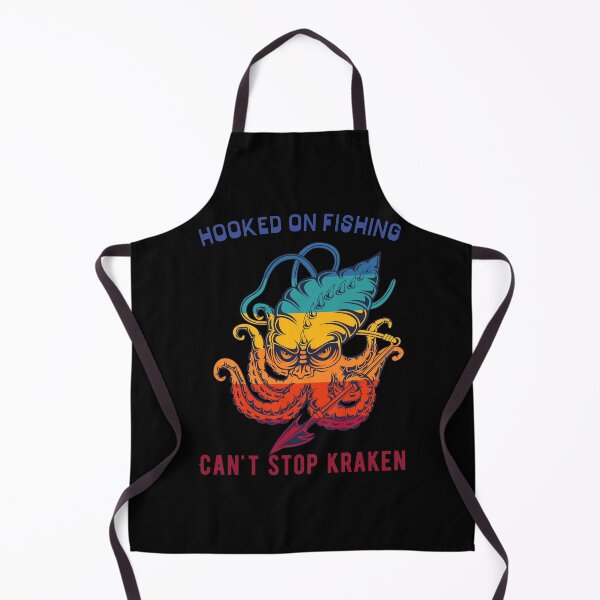 Item preview, Hooked On Fishing, Can't Stop Kraken - Funny Fishing Quote designed and sold by Heartee.