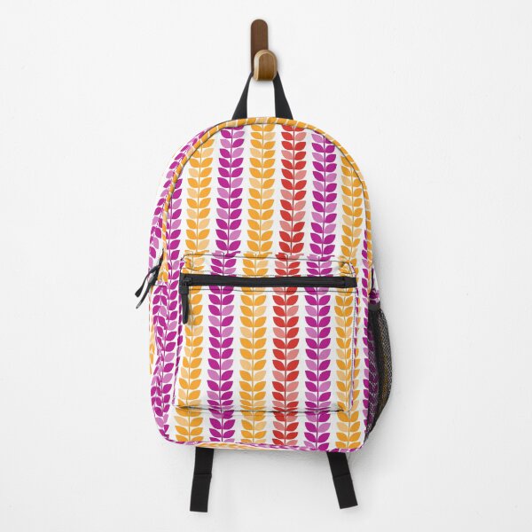Aperçu de l'œuvre Feuilles de chewing-gum, orange et fuchsia créée et vendue par ChMarch.