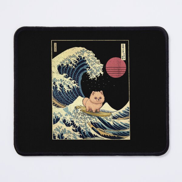 Item preview, Pomeranian Kanagawa Japanese Surfing Wave designed and sold by rafaeltto.