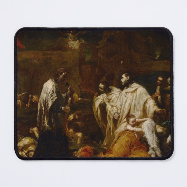 Item preview, Blessed Bernard Tolomei Interceding for the Cessation of the Plague in Siena | Giuseppe Maria Crespi | 1735 Baroque Catholic Art designed and sold by CJET.