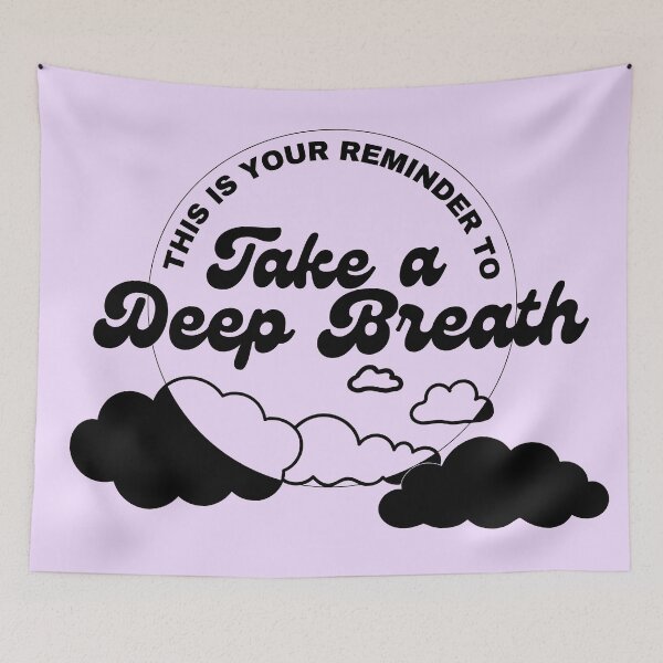 Item preview, Take a Deep Breath (Black text) designed and sold by SpookyButSweet.