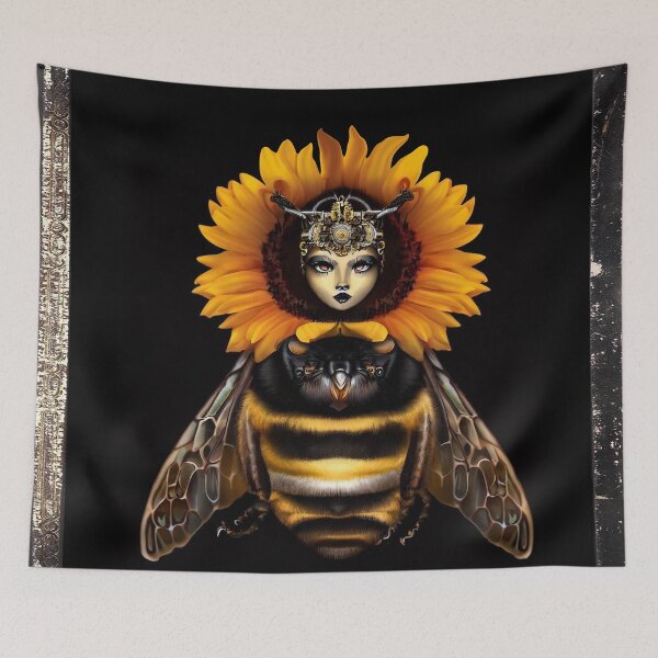 Item preview, BeeSpoke Bumblebee with a Sunflower Crown designed and sold by Sarah Curtiss.