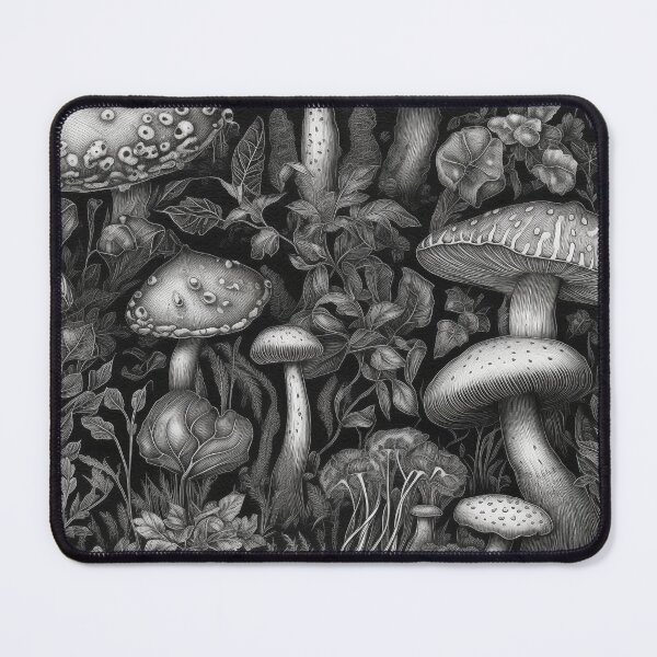 Item preview, Black & White Mushrooms designed and sold by PietyandDesire.