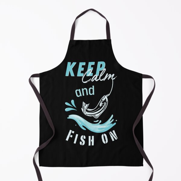 Item preview, Keep Calm and Fish On - Funny Fishing Quote designed and sold by Heartee.