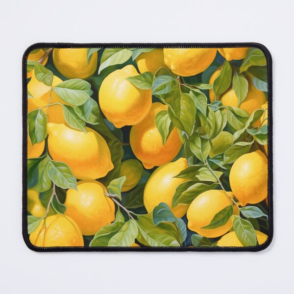 Item preview, Yellow Lemons Citrus Pattern designed and sold by trajeado14.