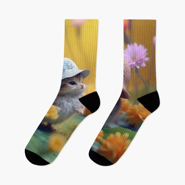 Item preview, Little girl and kitten in the garden with flowers. Selective focus. designed and sold by aiphotosart.