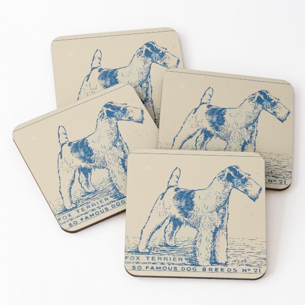 Item preview, Wire Fox Terrier Vintage Art Dog Vintage Poster Art designed and sold by ElegantCat.