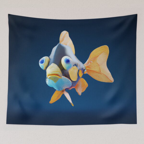 Item preview, Goldenfish design made with artificial intelligence in 3d designed and sold by BlackLigth.