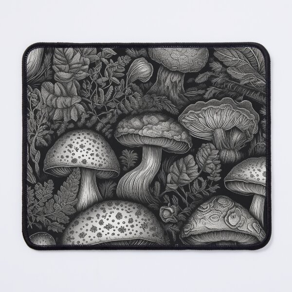 Item preview, Black & White Mushrooms designed and sold by PietyandDesire.
