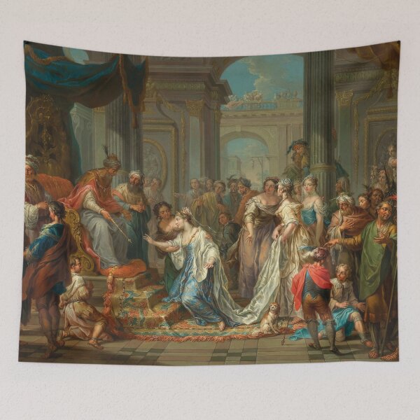 Item preview, Esther before King Ahasuerus (Esther 5-1–2, 9–18) | Franz Christoph Janneck | 1750 Rococo Biblical Art designed and sold by CJET.