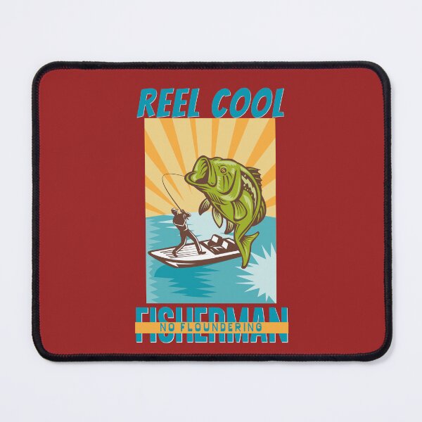 Item preview, Reel Cool, Fisherman No Floundering - Funny Fishing Quote designed and sold by Heartee.