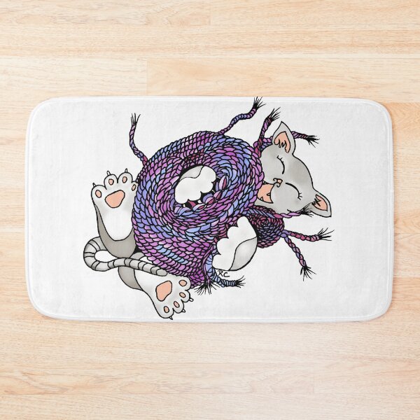 Item preview, Yarn is So Fun! Playful Kitten Drawing designed and sold by RhondaChase.