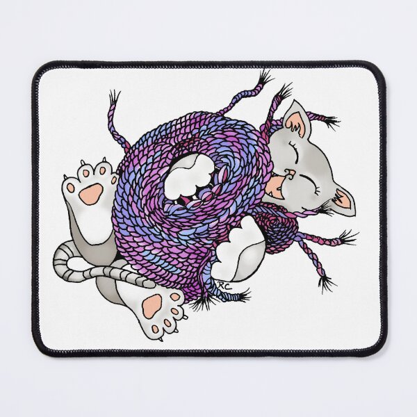 Item preview, Yarn is So Fun! Playful Kitten Drawing designed and sold by RhondaChase.