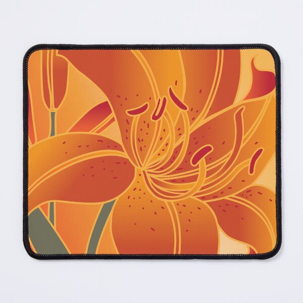 Item preview, Vibrant Orange Tiger Lily Illustration designed and sold by iShopGal.