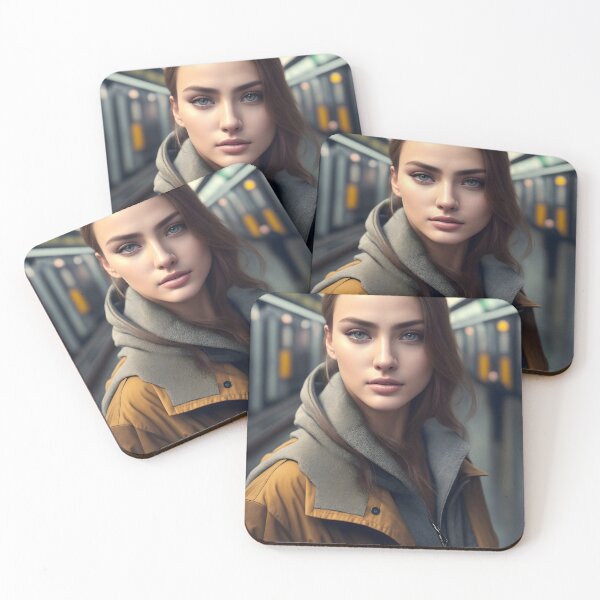 Item preview, Subway Siren Caucasian 1: Mesmerizing Urban Beauty in Motion designed and sold by Nustudios.